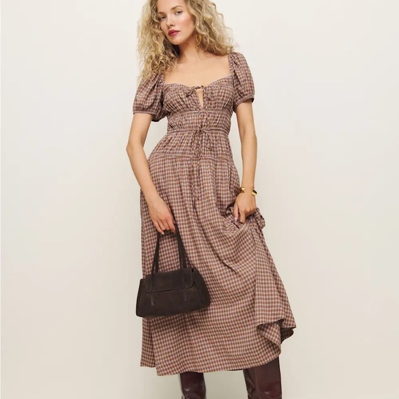 Reformation Dresses & Skirts - Reformation Rhett Dress Natural - Size 4 new with tags